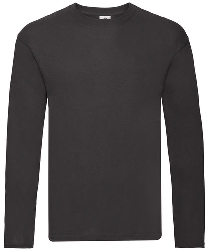Fruit of the Loom Original long sleeve T Black*