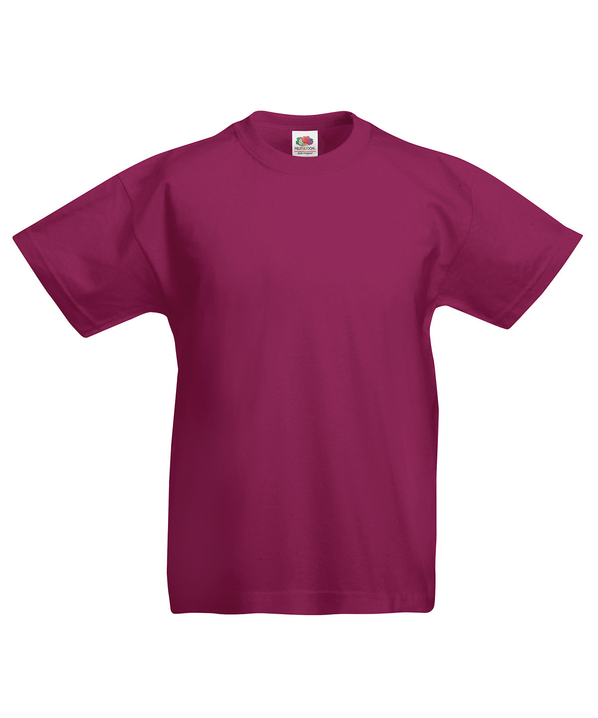 Fruit of the Loom Kids original T Burgundy
