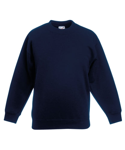 Fruit of the Loom Kids classic set-in sweatshirt Deep Navy