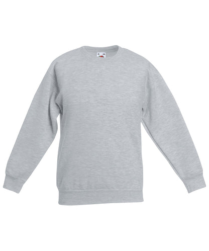 Fruit of the Loom Kids classic set-in sweatshirt Heather Grey
