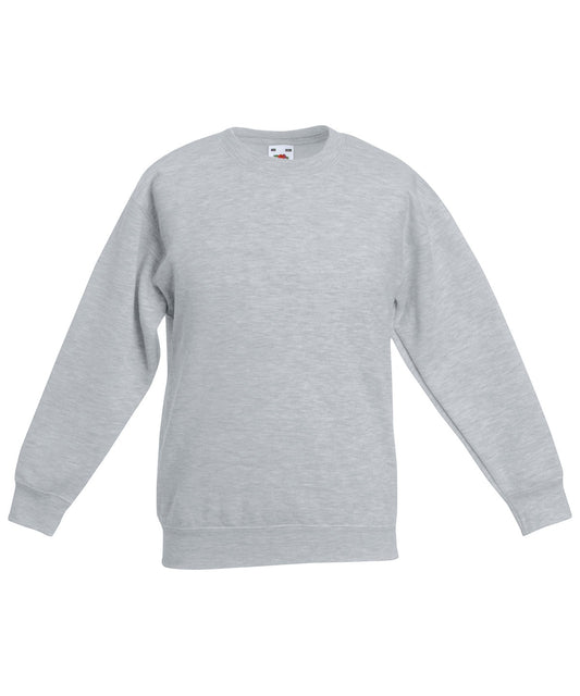 Fruit of the Loom Kids classic set-in sweatshirt Heather Grey
