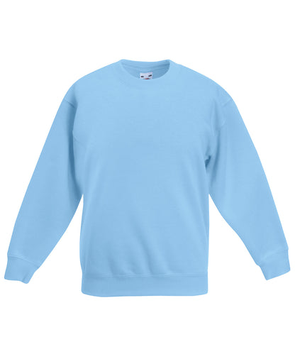 Fruit of the Loom Kids classic set-in sweatshirt Sky Blue