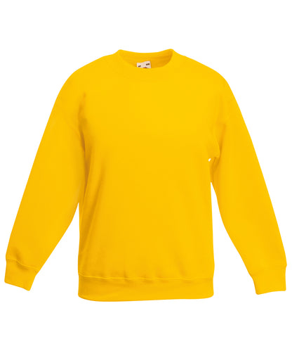 Fruit of the Loom Kids classic set-in sweatshirt Sunflower