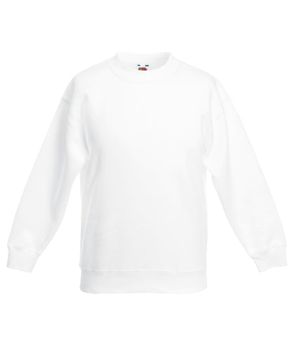 Fruit of the Loom Kids classic set-in sweatshirt White