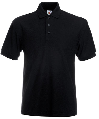 Fruit of the Loom Heavyweight 65/35 polo Black*