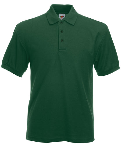Fruit of the Loom Heavyweight 65/35 polo Bottle Green
