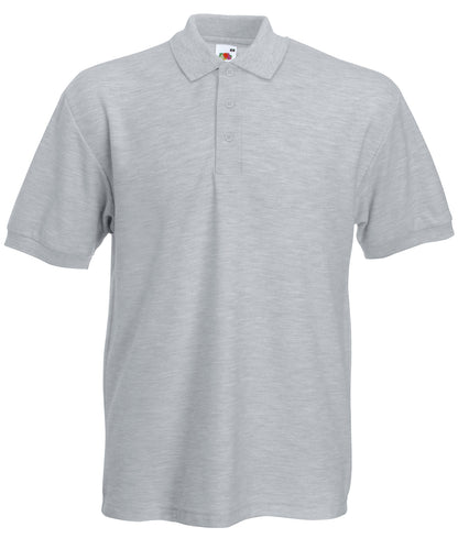Fruit of the Loom Heavyweight 65/35 polo Heather Grey*