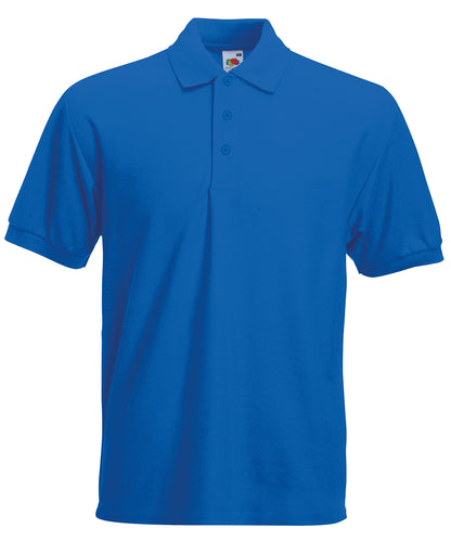 Fruit of the Loom Heavyweight 65/35 polo Royal Blue