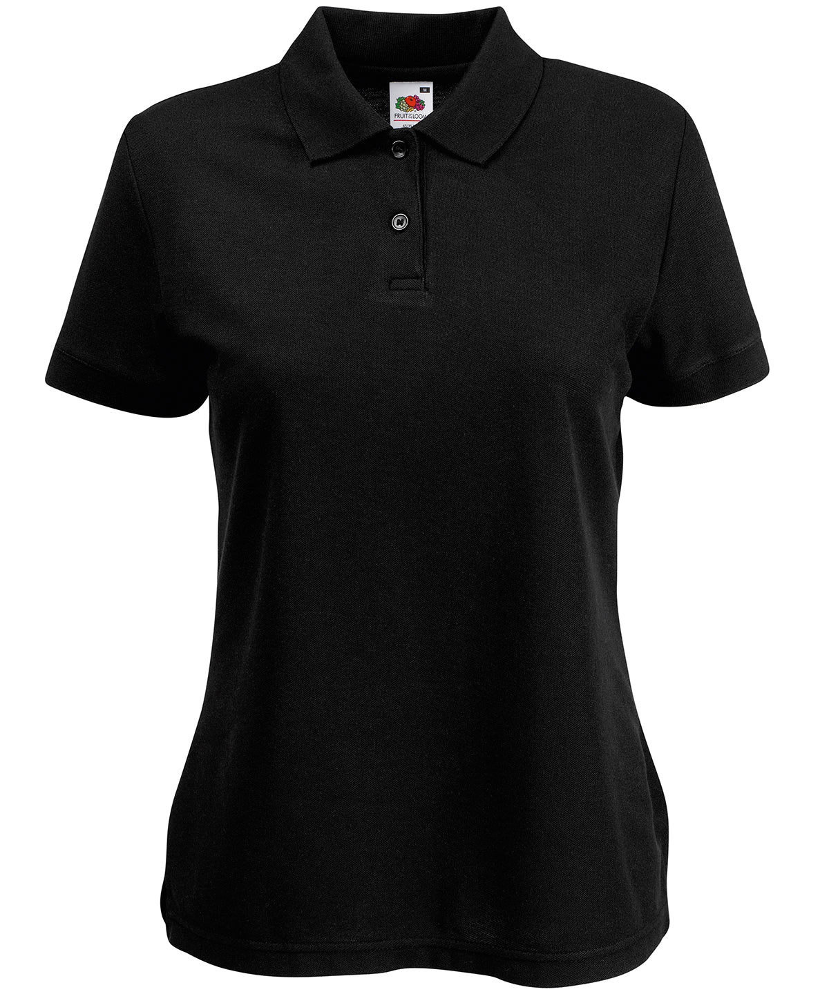 Fruit of the Loom Women's 65/35 polo Black
