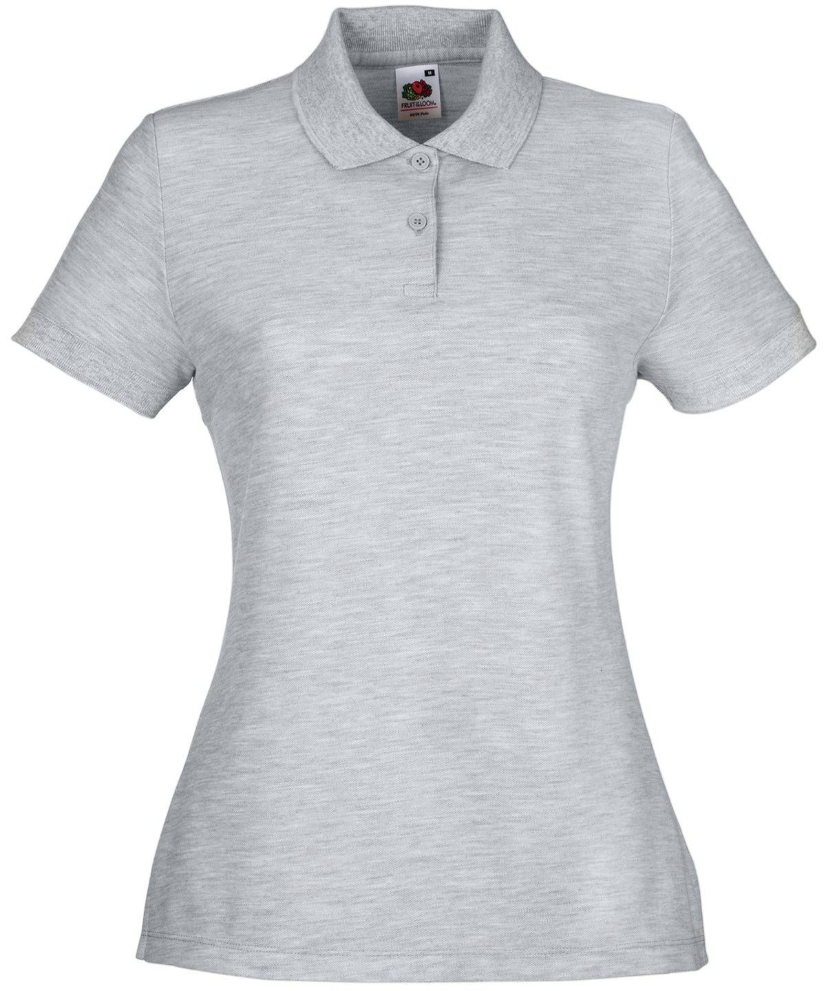 Fruit of the Loom Women's 65/35 polo Heather Grey