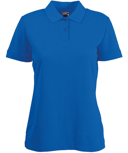 Fruit of the Loom Women's 65/35 polo Royal Blue