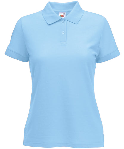 Fruit of the Loom Women's 65/35 polo Sky Blue