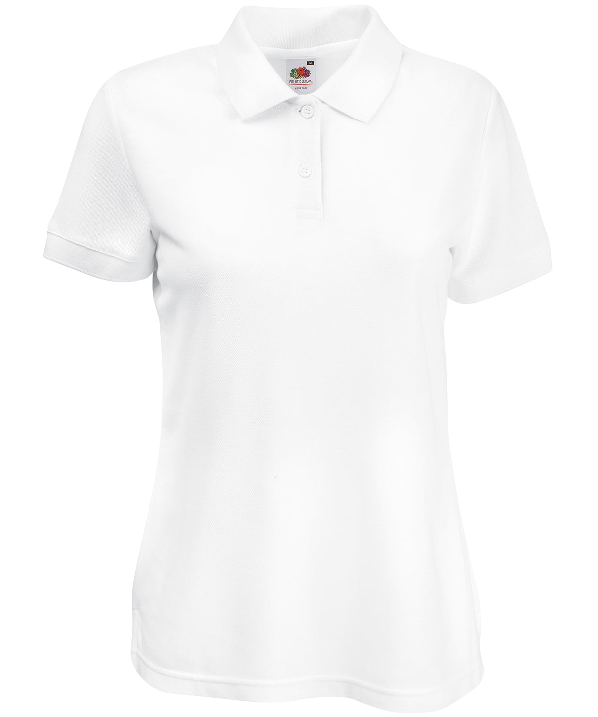 Fruit of the Loom Women's 65/35 polo White