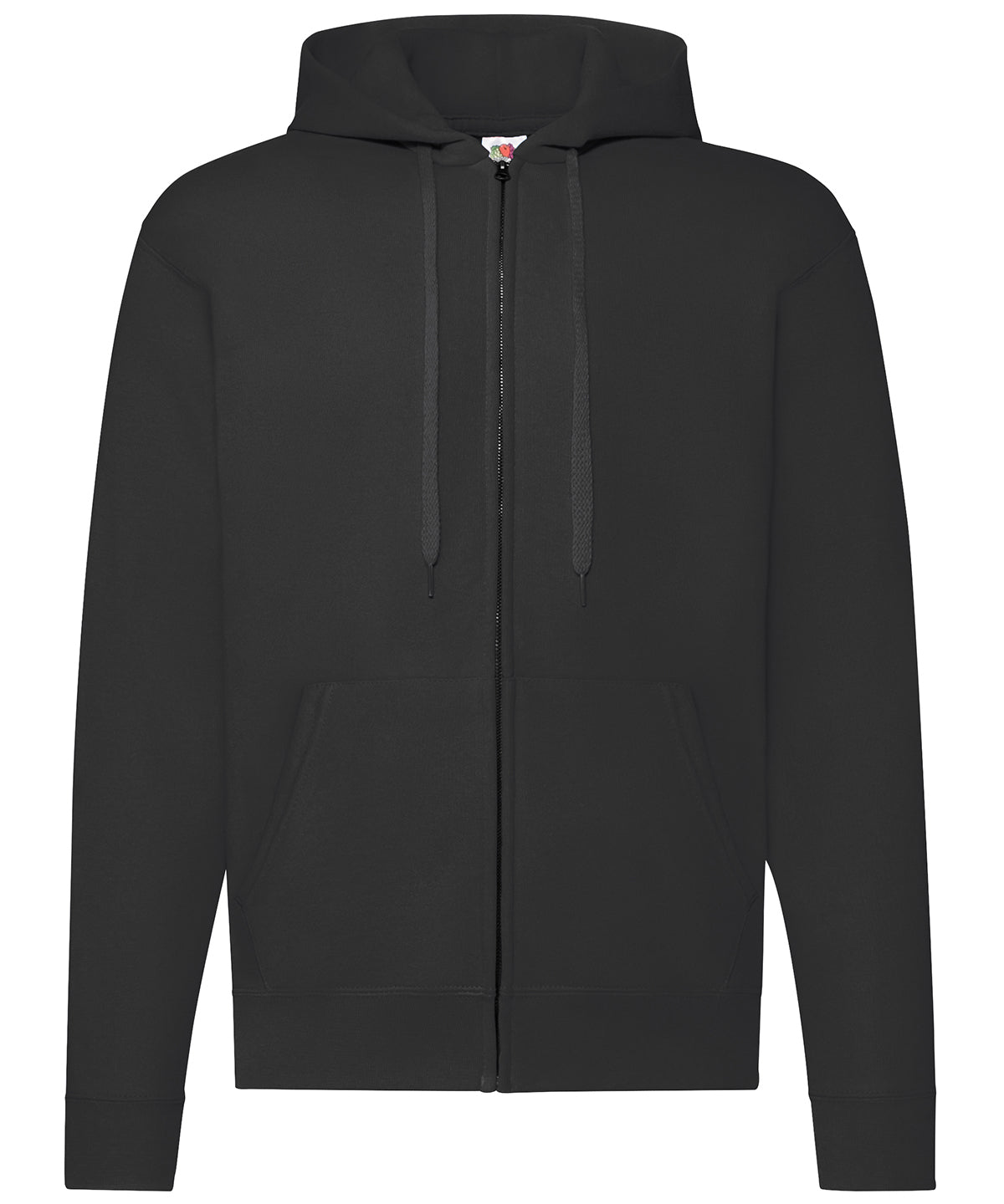 Fruit of the Loom Classic 80/20 hooded sweatshirt jacket Black*†