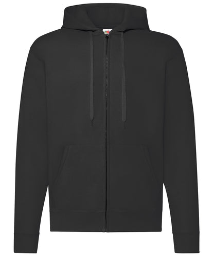 Fruit of the Loom Classic 80/20 hooded sweatshirt jacket Black*†