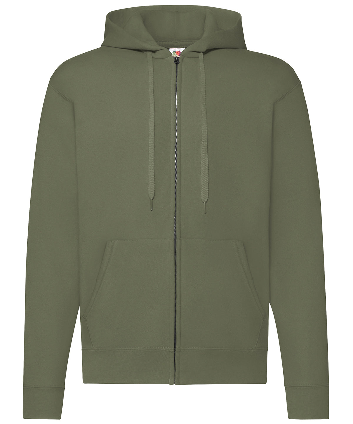 Fruit of the Loom Classic 80/20 hooded sweatshirt jacket Classic Olive