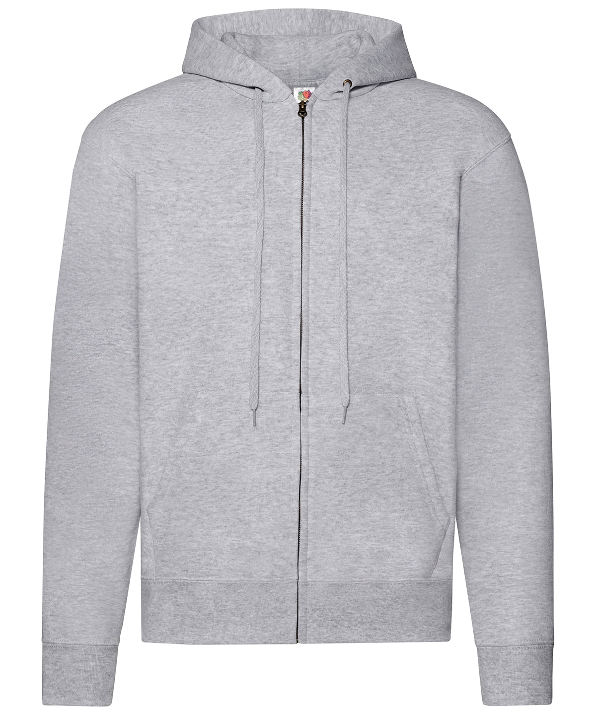 Fruit of the Loom Classic 80/20 hooded sweatshirt jacket Heather Grey*†