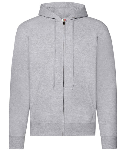 Fruit of the Loom Classic 80/20 hooded sweatshirt jacket Heather Grey*†