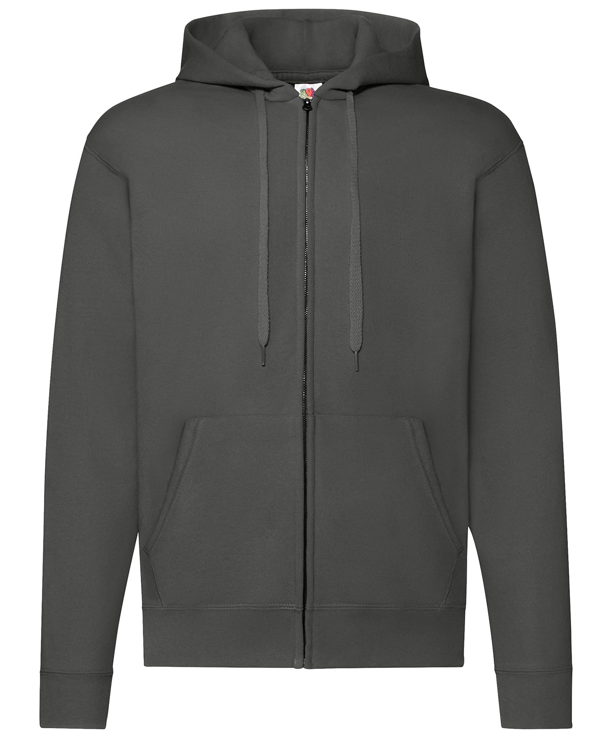 Fruit of the Loom Classic 80/20 hooded sweatshirt jacket Light Graphite