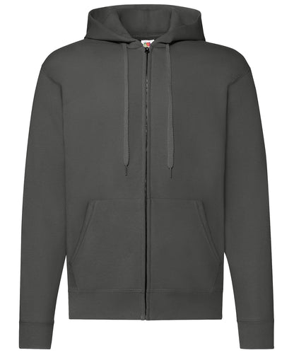 Fruit of the Loom Classic 80/20 hooded sweatshirt jacket Light Graphite