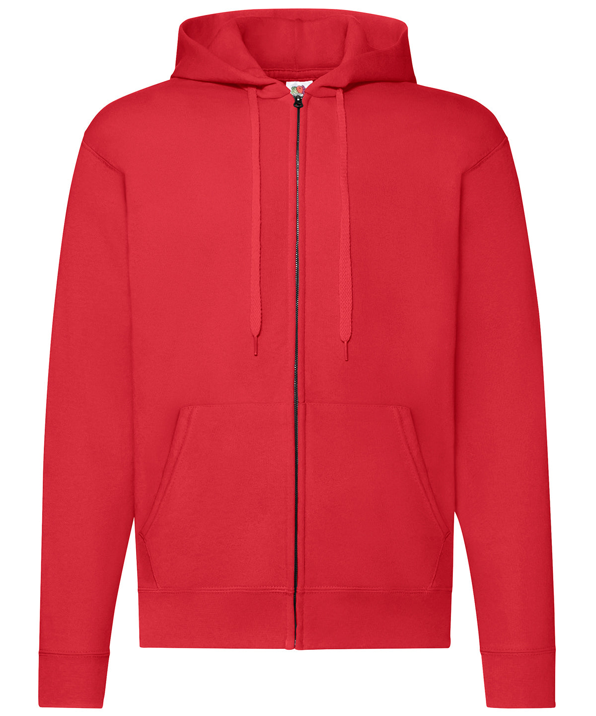 Fruit of the Loom Classic 80/20 hooded sweatshirt jacket Red