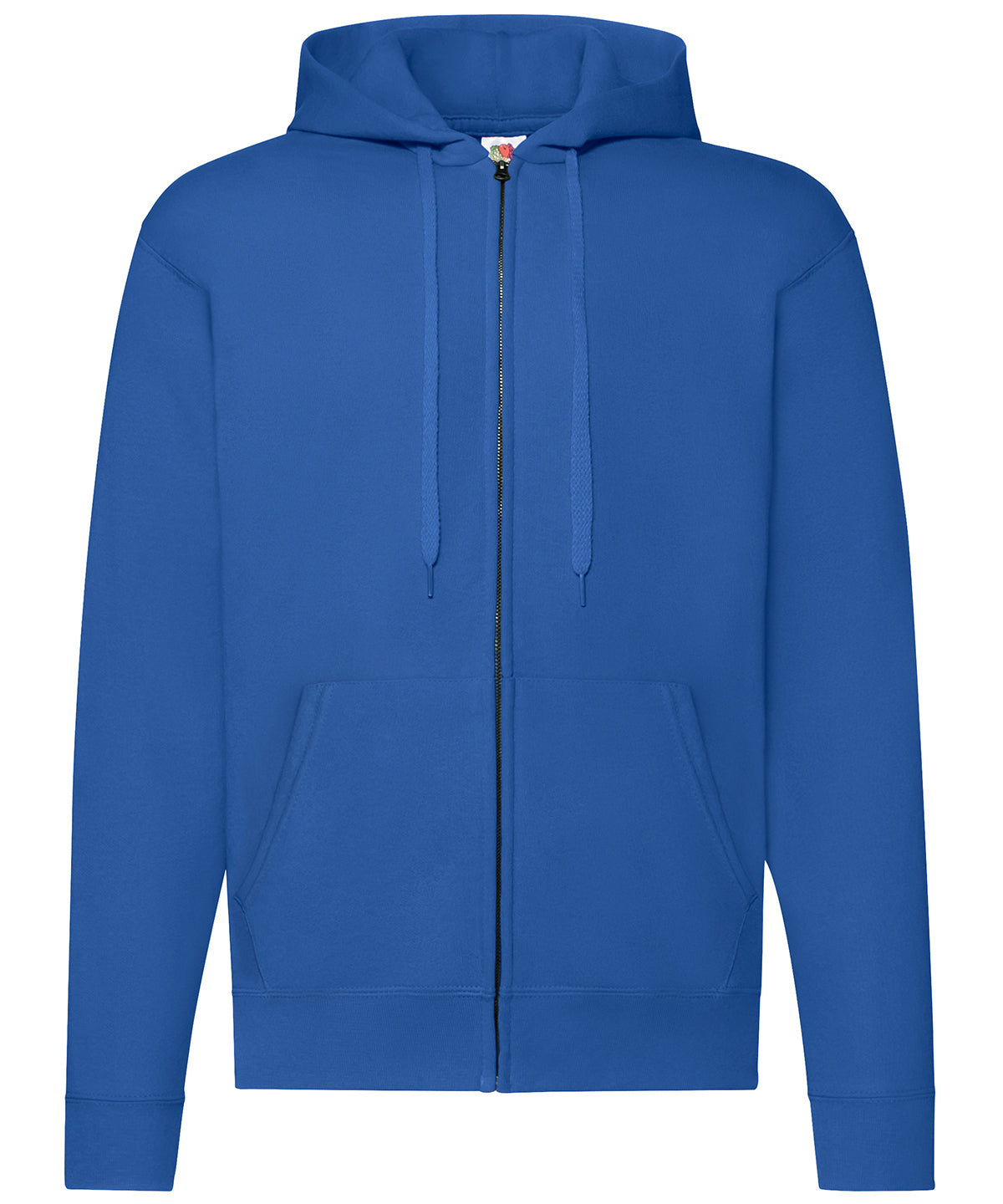Fruit of the Loom Classic 80/20 hooded sweatshirt jacket Royal Blue