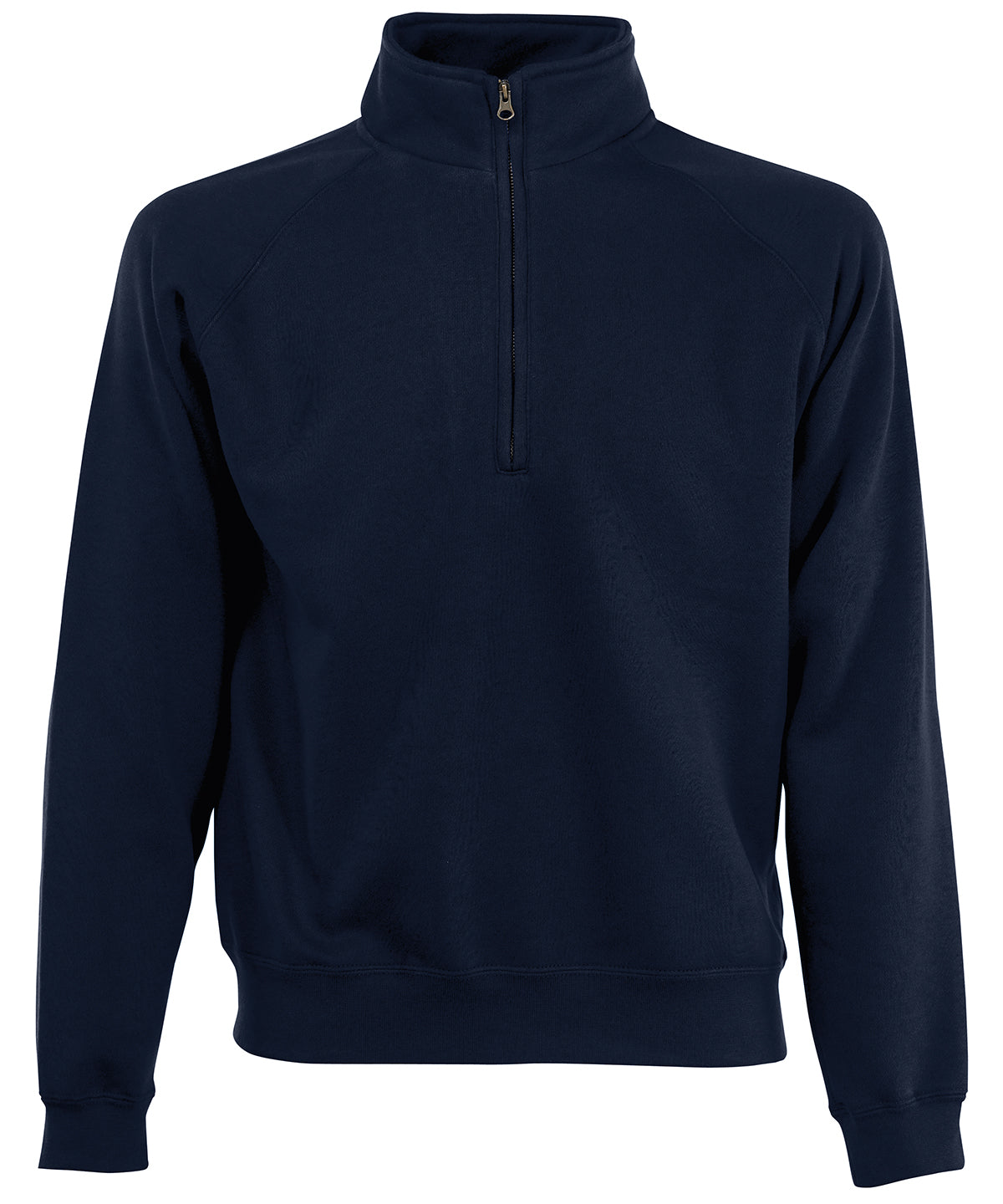Fruit of the Loom Classic 80/20 zip neck sweatshirt Deep Navy*