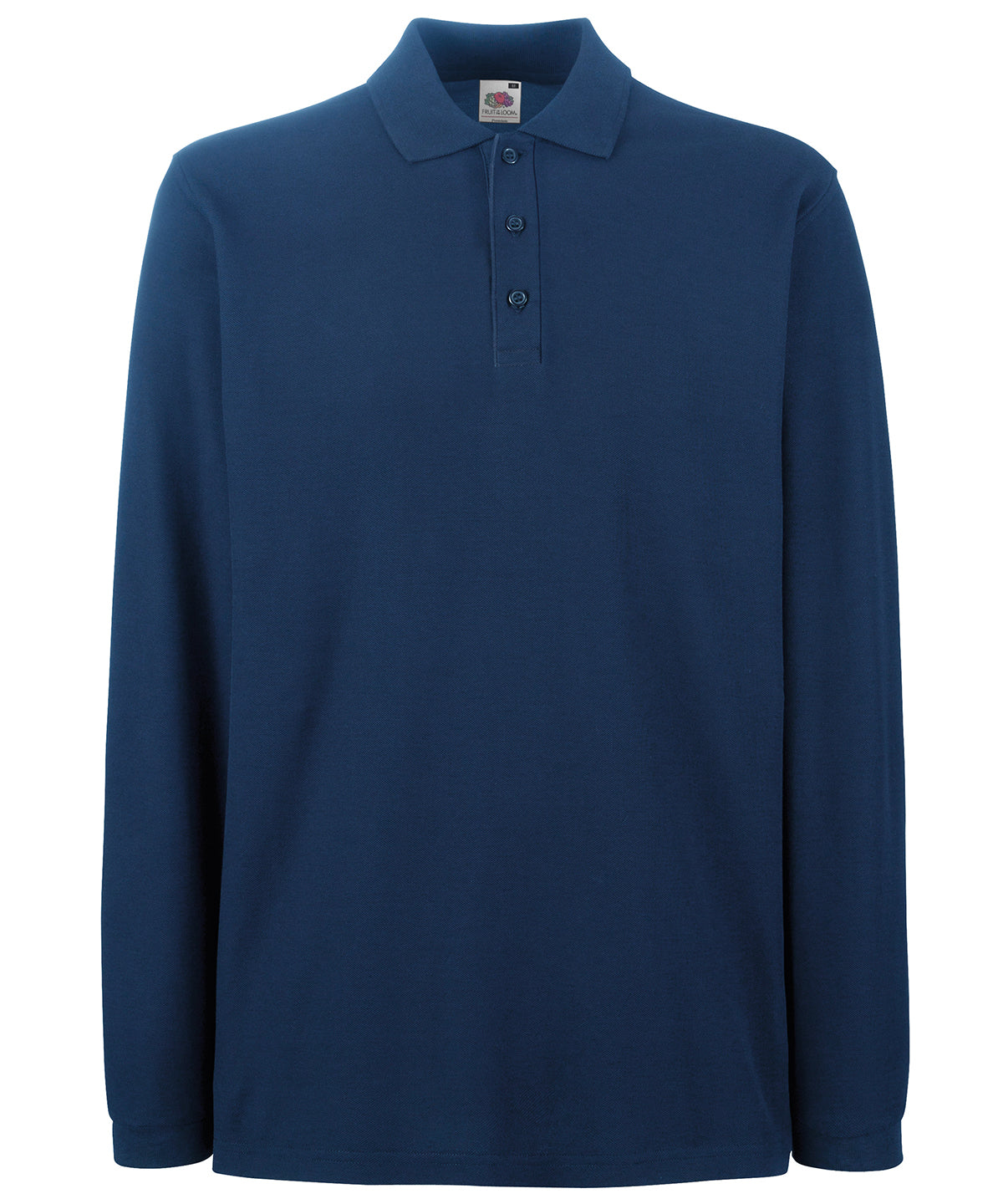 Fruit of the Loom Premium long sleeve polo Navy