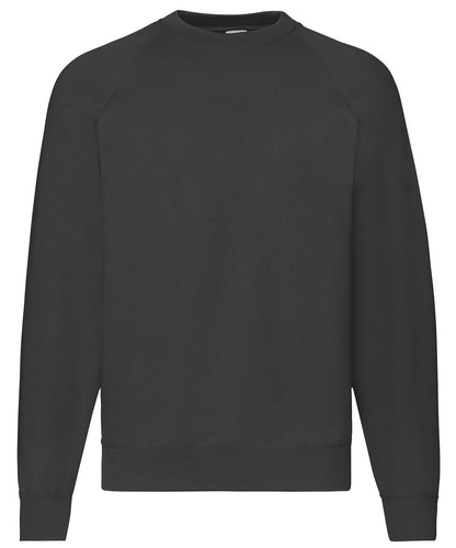 Fruit of the Loom Classic 80/20 raglan sweatshirt Black*†