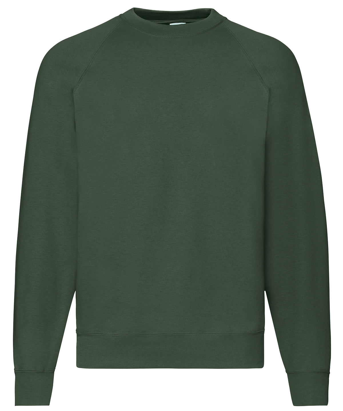 Fruit of the Loom Classic 80/20 raglan sweatshirt Bottle Green
