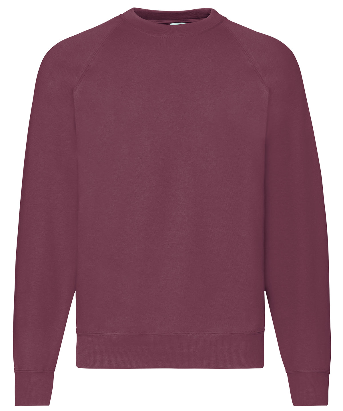 Fruit of the Loom Classic 80/20 raglan sweatshirt Burgundy