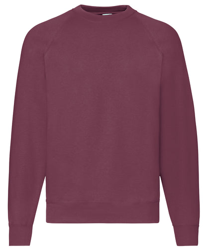 Fruit of the Loom Classic 80/20 raglan sweatshirt Burgundy