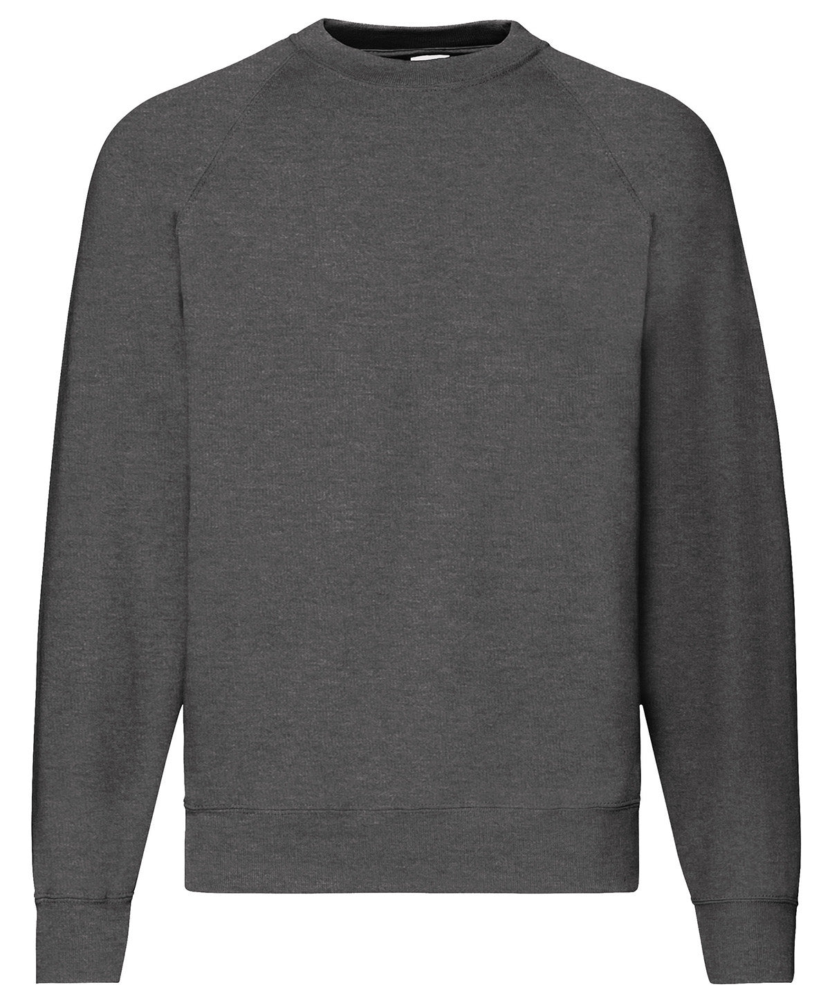 Fruit of the Loom Classic 80/20 raglan sweatshirt Dark Heather Grey