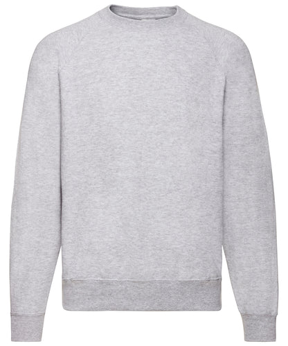 Fruit of the Loom Classic 80/20 raglan sweatshirt Heather Grey*†