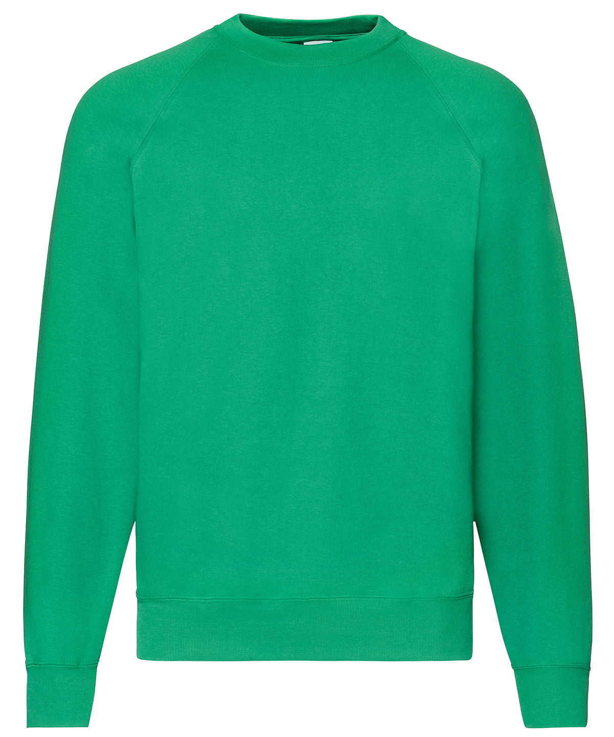 Fruit of the Loom Classic 80/20 raglan sweatshirt Kelly Green