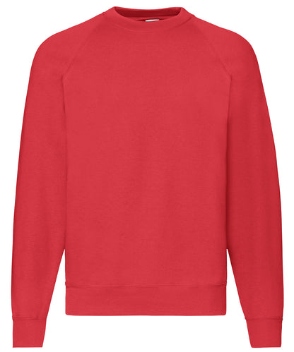 Fruit of the Loom Classic 80/20 raglan sweatshirt Red