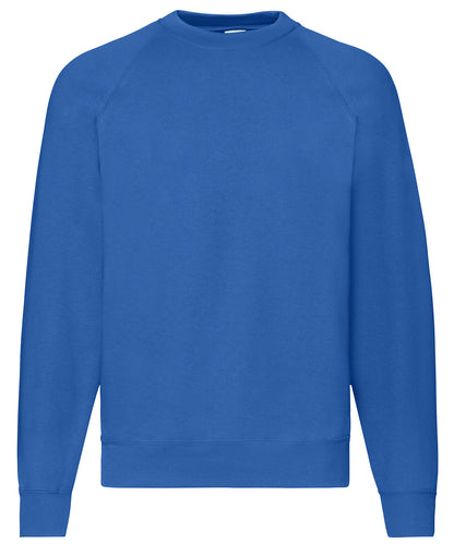 Fruit of the Loom Classic 80/20 raglan sweatshirt Royal Blue