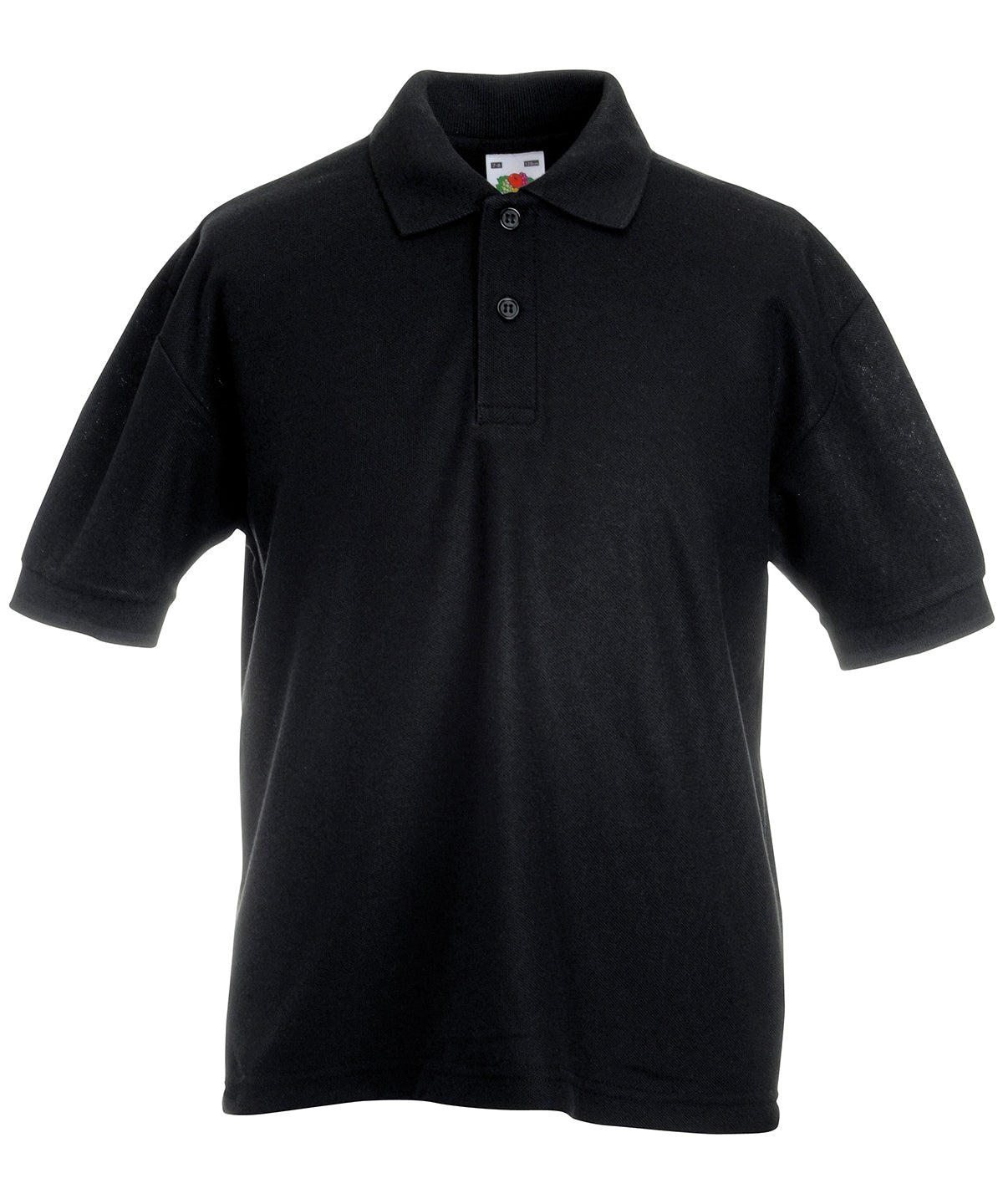 Fruit of the Loom Kids 65/35 piqué polo Black
