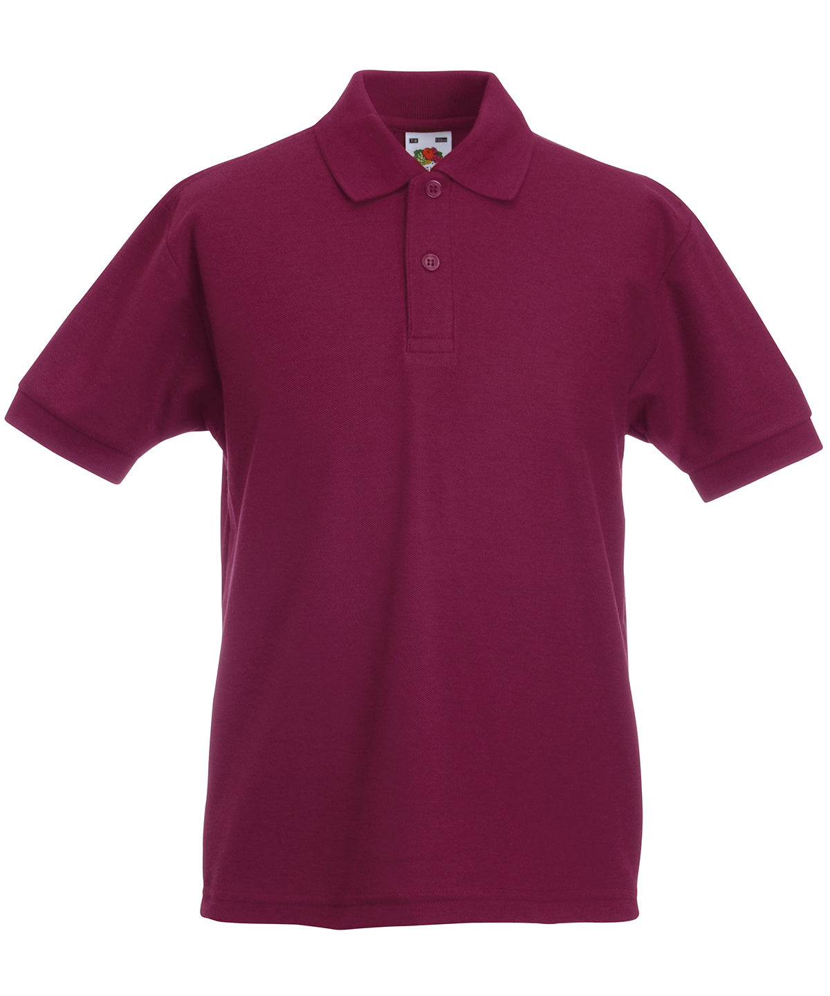 Fruit of the Loom Kids 65/35 piqué polo Burgundy