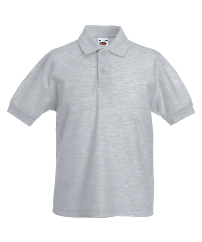 Fruit of the Loom Kids 65/35 piqué polo Heather Grey