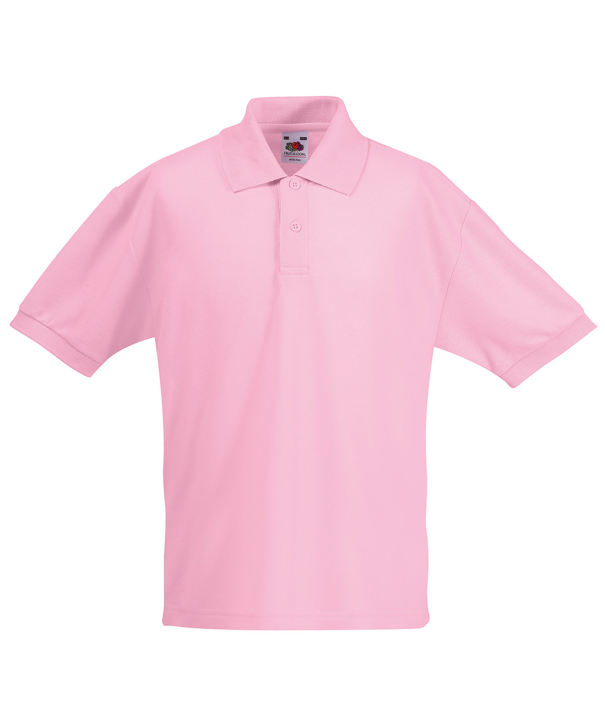 Fruit of the Loom Kids 65/35 piqué polo Light Pink