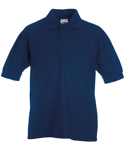Fruit of the Loom Kids 65/35 piqué polo Navy