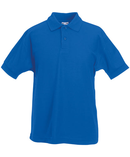 Fruit of the Loom Kids 65/35 piqué polo Royal Blue