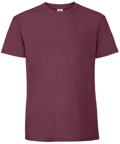 Fruit of the Loom Iconic 195 ringspun premium T Burgundy