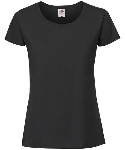 Fruit of the Loom Women's Iconic 195 ringspun premium t-shirt Black