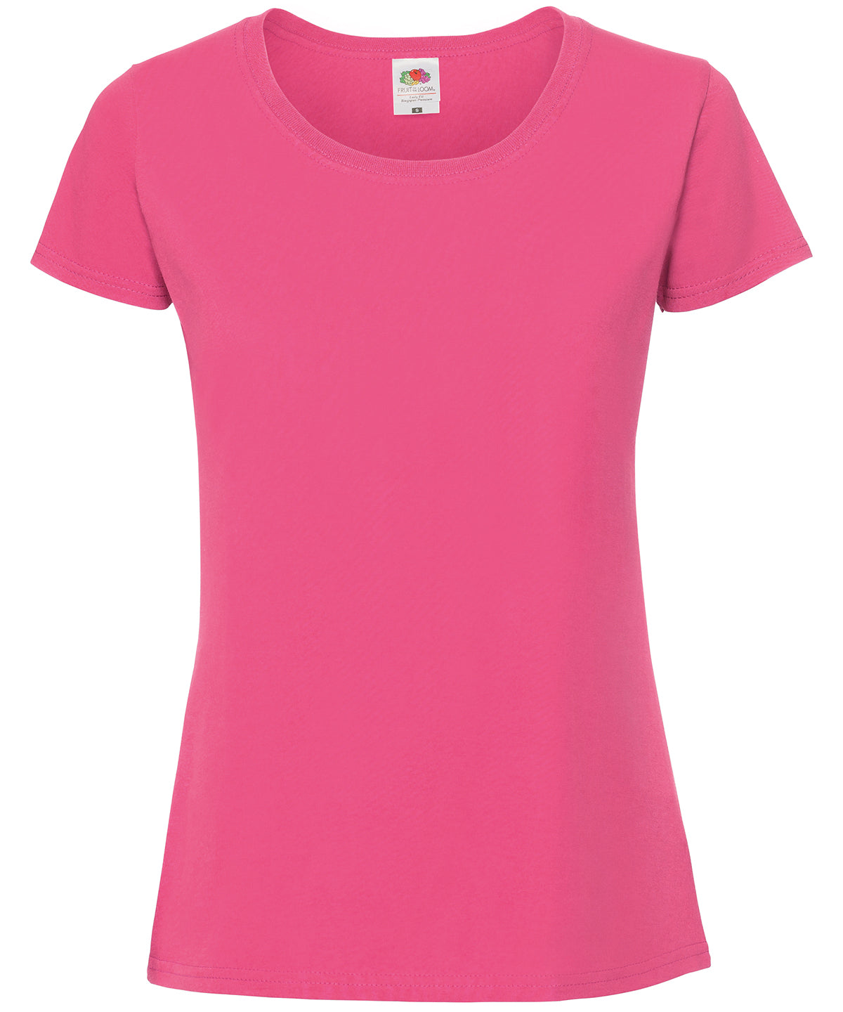Fruit of the Loom Women's Iconic 195 ringspun premium t-shirt Fuchsia