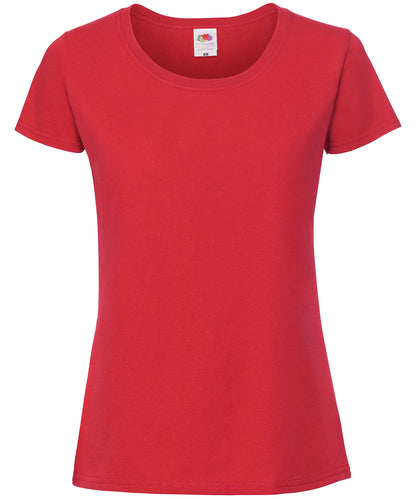 Fruit of the Loom Women's Iconic 195 ringspun premium t-shirt Red