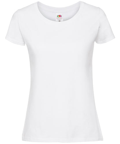 Fruit of the Loom Women's Iconic 195 ringspun premium t-shirt White