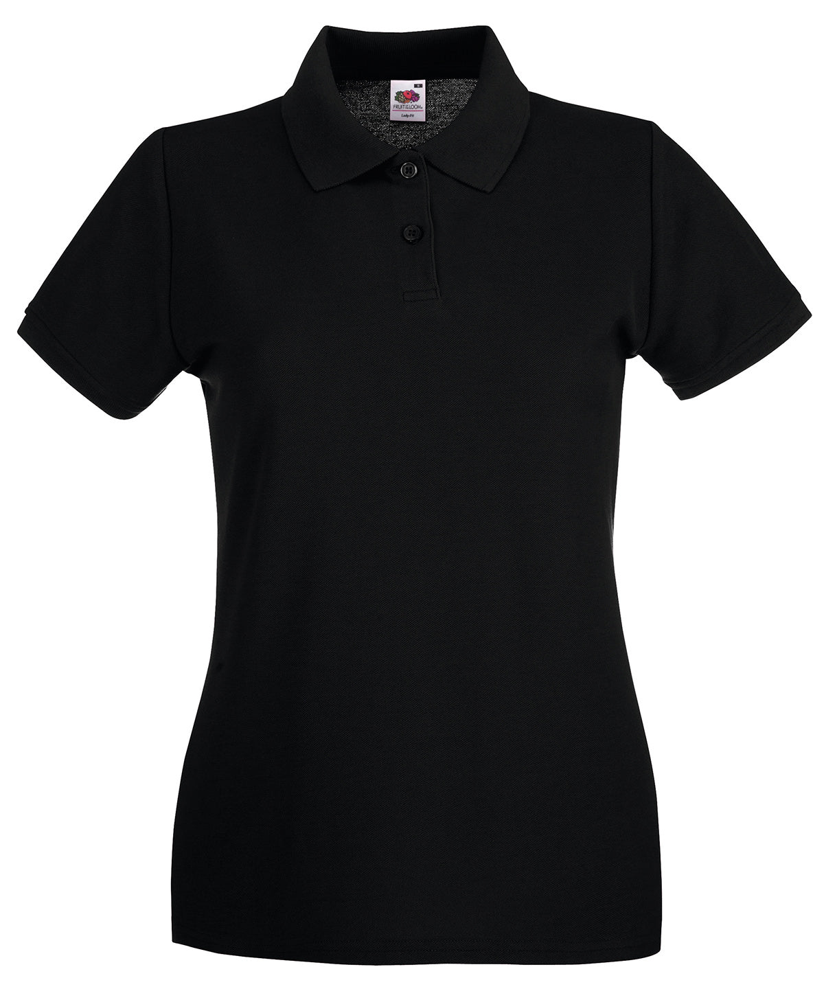 Fruit of the Loom Women's premium polo Black