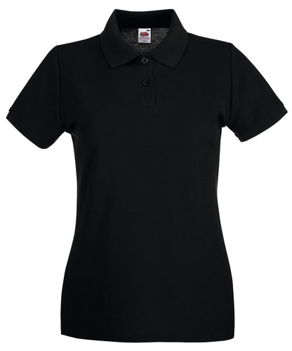 Fruit of the Loom Women's premium polo Black